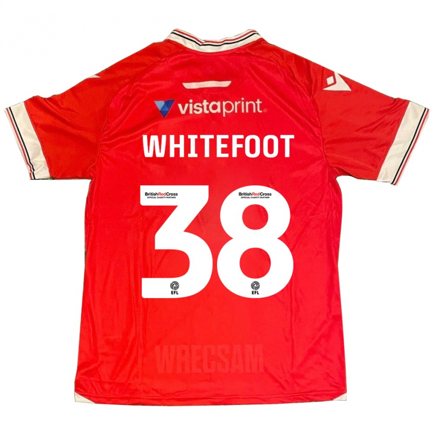 Niño Camiseta Lily Whitefoot #38 Rojo 1ª Equipación 2023/24 La Camisa Chile