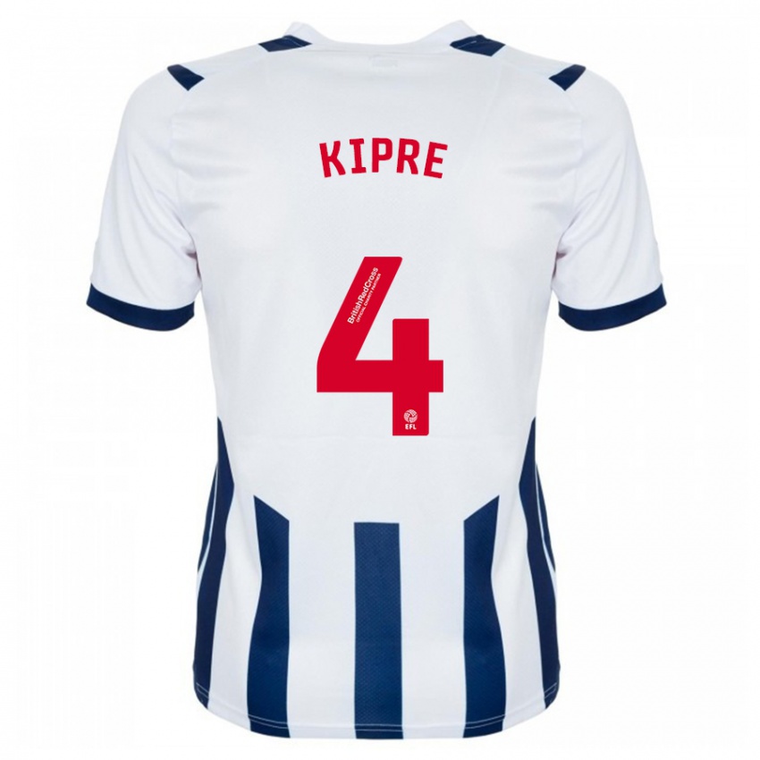 Niño Camiseta Cédric Kipré #4 Blanco 1ª Equipación 2023/24 La Camisa Chile
