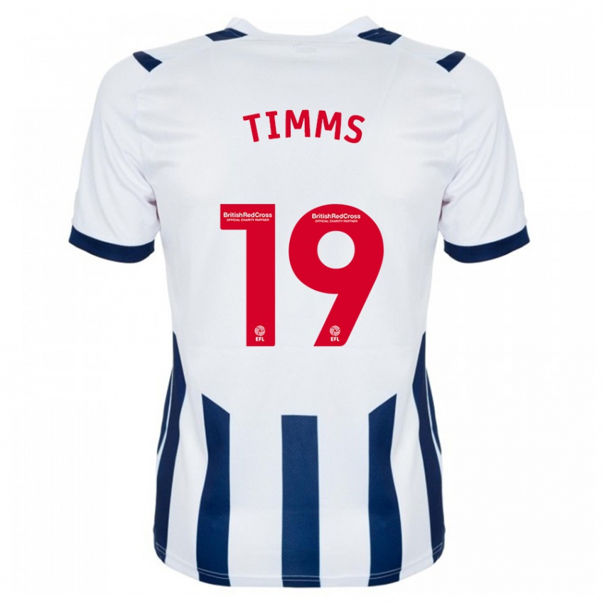 Niño Camiseta Maria Timms #19 Blanco 1ª Equipación 2023/24 La Camisa Chile