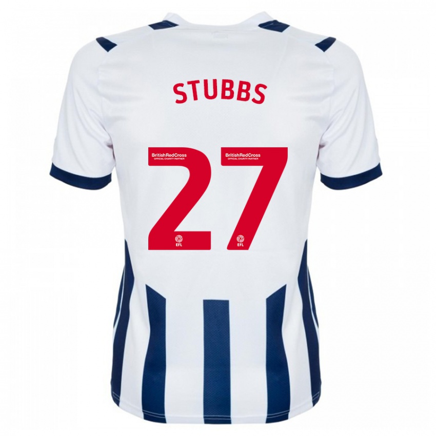 Niño Camiseta Olivia Stubbs #27 Blanco 1ª Equipación 2023/24 La Camisa Chile