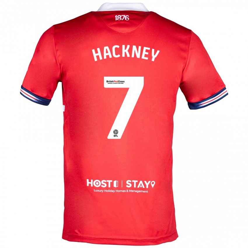 Niño Camiseta Hayden Hackney #7 Rojo 1ª Equipación 2023/24 La Camisa Chile