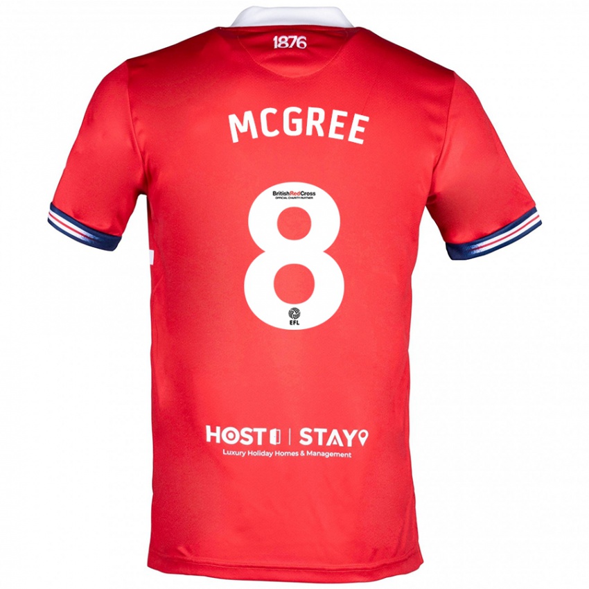 Niño Camiseta Riley Mcgree #8 Rojo 1ª Equipación 2023/24 La Camisa Chile