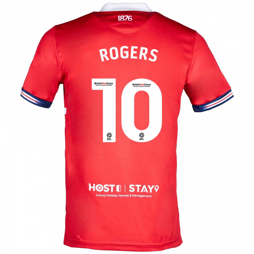 Niño Camiseta Morgan Rogers #10 Rojo 1ª Equipación 2023/24 La Camisa Chile