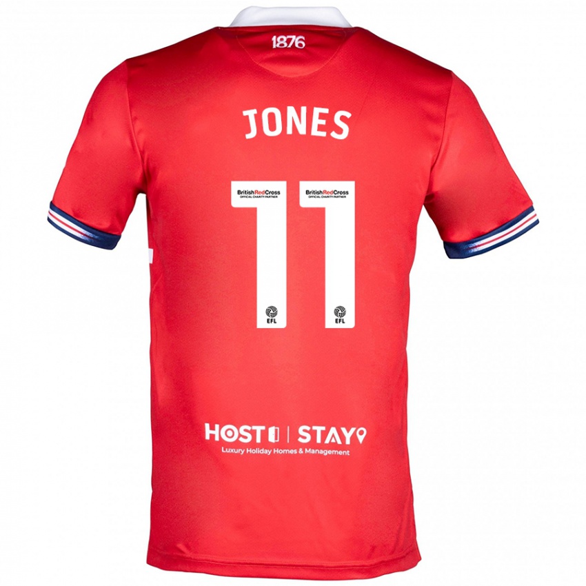 Niño Camiseta Isaiah Jones #11 Rojo 1ª Equipación 2023/24 La Camisa Chile