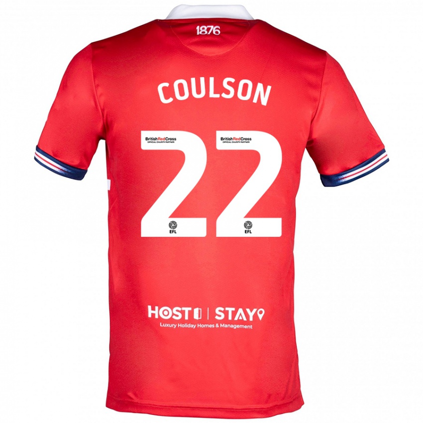 Niño Camiseta Hayden Coulson #22 Rojo 1ª Equipación 2023/24 La Camisa Chile