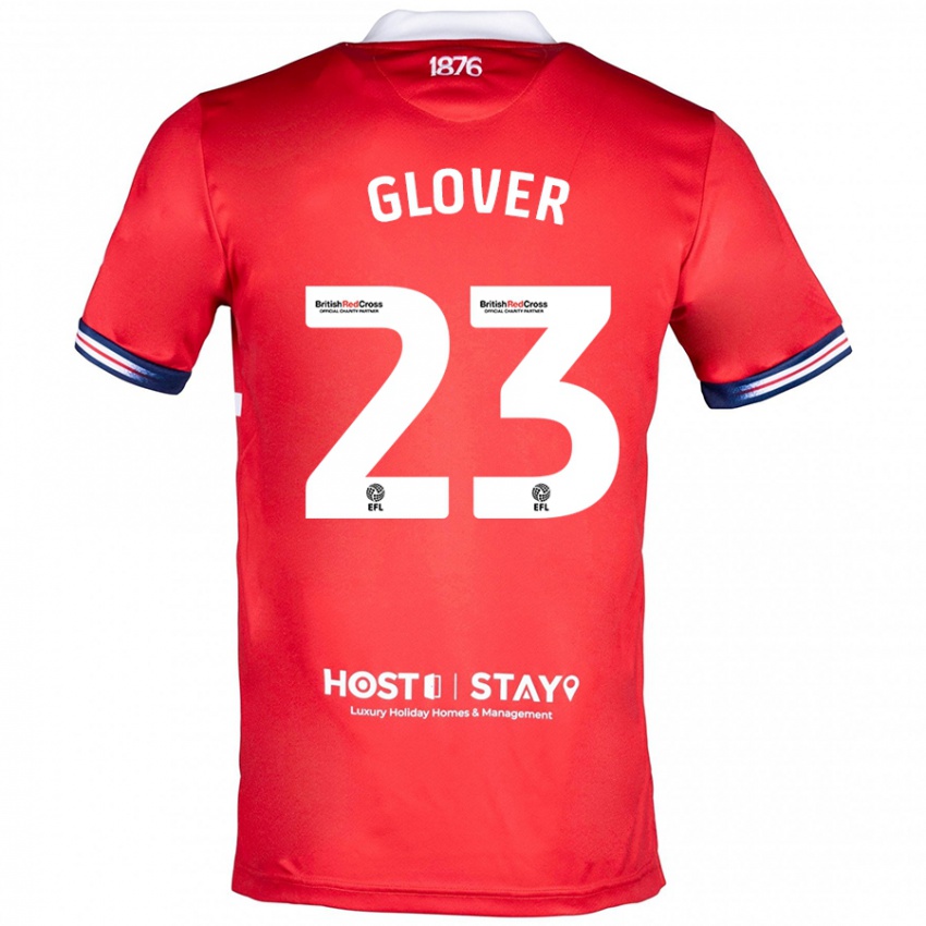 Niño Camiseta Tom Glover #23 Rojo 1ª Equipación 2023/24 La Camisa Chile