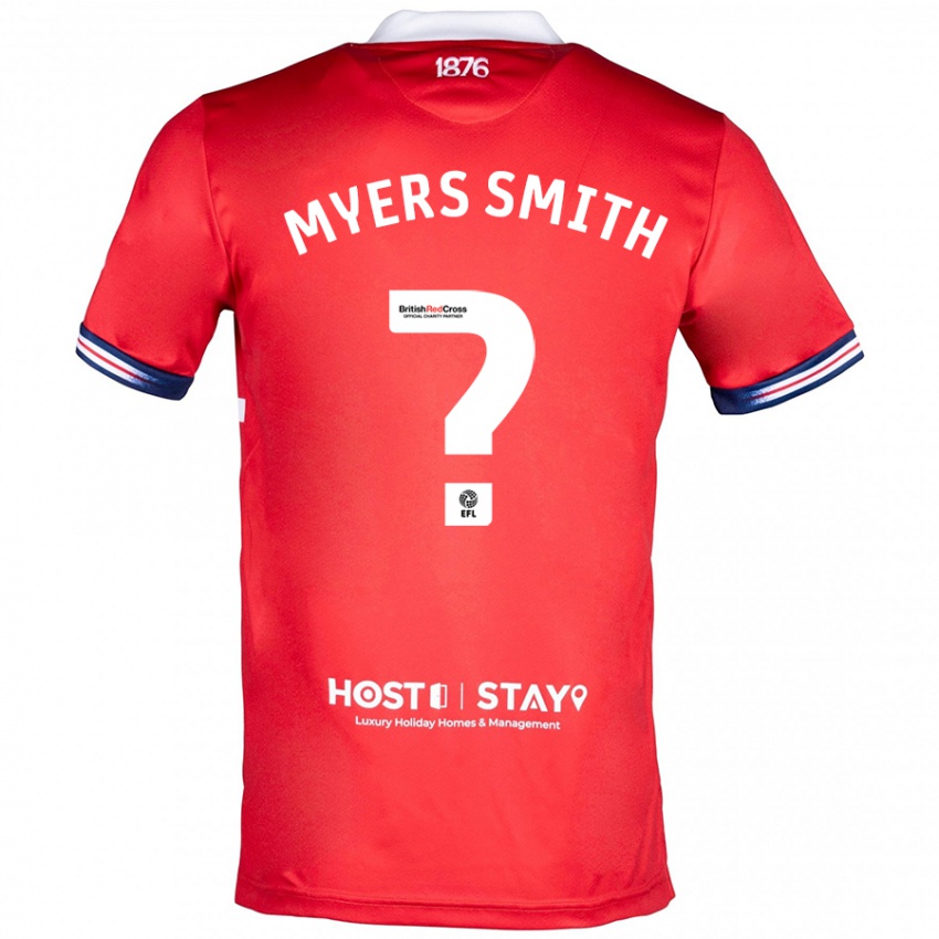 Niño Camiseta Alfie Myers-Smith #0 Rojo 1ª Equipación 2023/24 La Camisa Chile