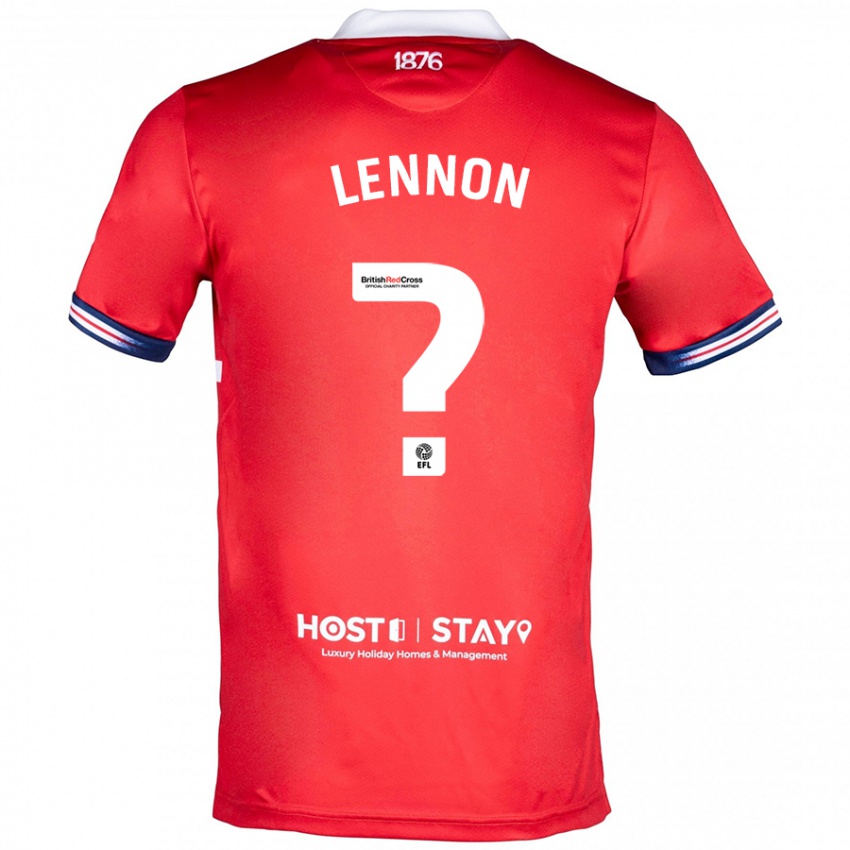 Niño Camiseta Charlie Lennon #0 Rojo 1ª Equipación 2023/24 La Camisa Chile
