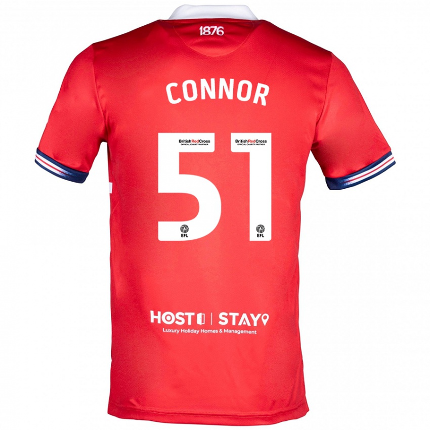 Niño Camiseta Shea Connor #51 Rojo 1ª Equipación 2023/24 La Camisa Chile