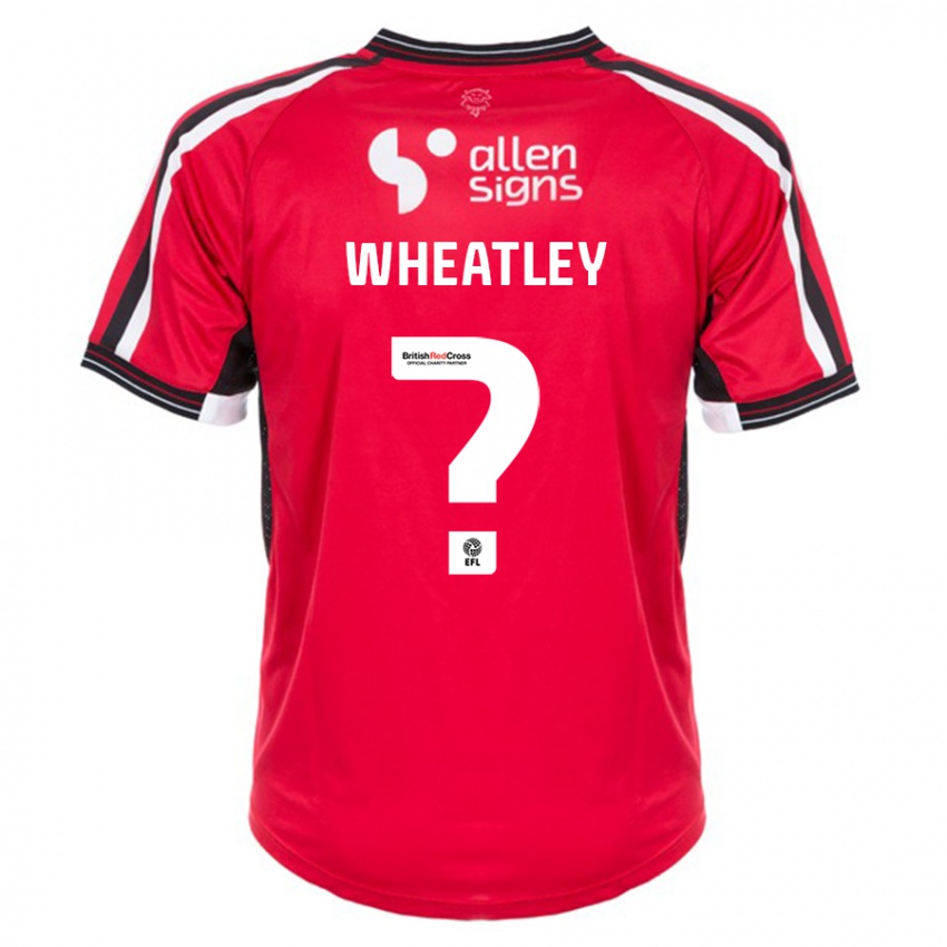 Niño Camiseta Kyrell Wheatley #0 Rojo 1ª Equipación 2023/24 La Camisa Chile