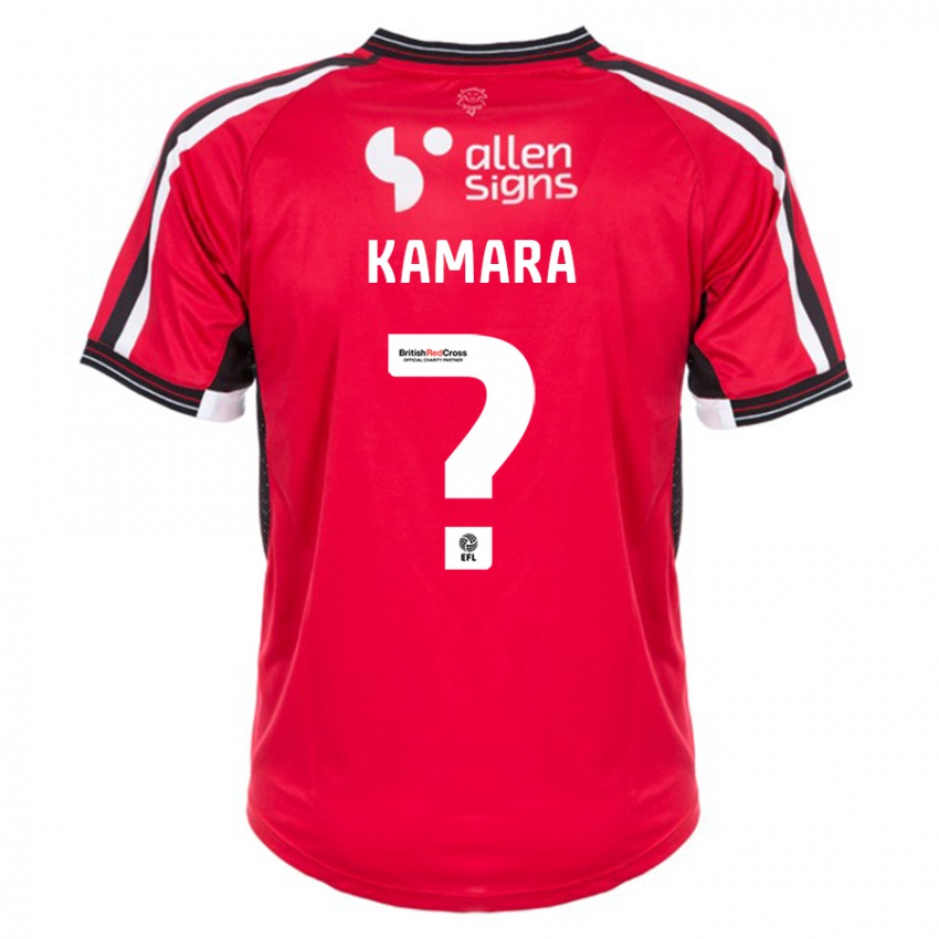 Niño Camiseta Mj Kamara #0 Rojo 1ª Equipación 2023/24 La Camisa Chile