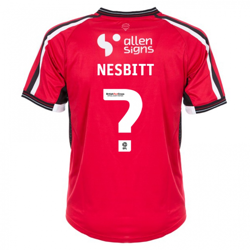 Niño Camiseta Tom Nesbitt #0 Rojo 1ª Equipación 2023/24 La Camisa Chile