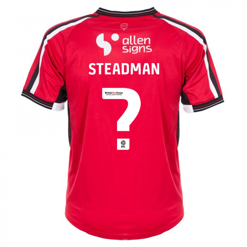 Niño Camiseta Jodie Steadman #0 Rojo 1ª Equipación 2023/24 La Camisa Chile