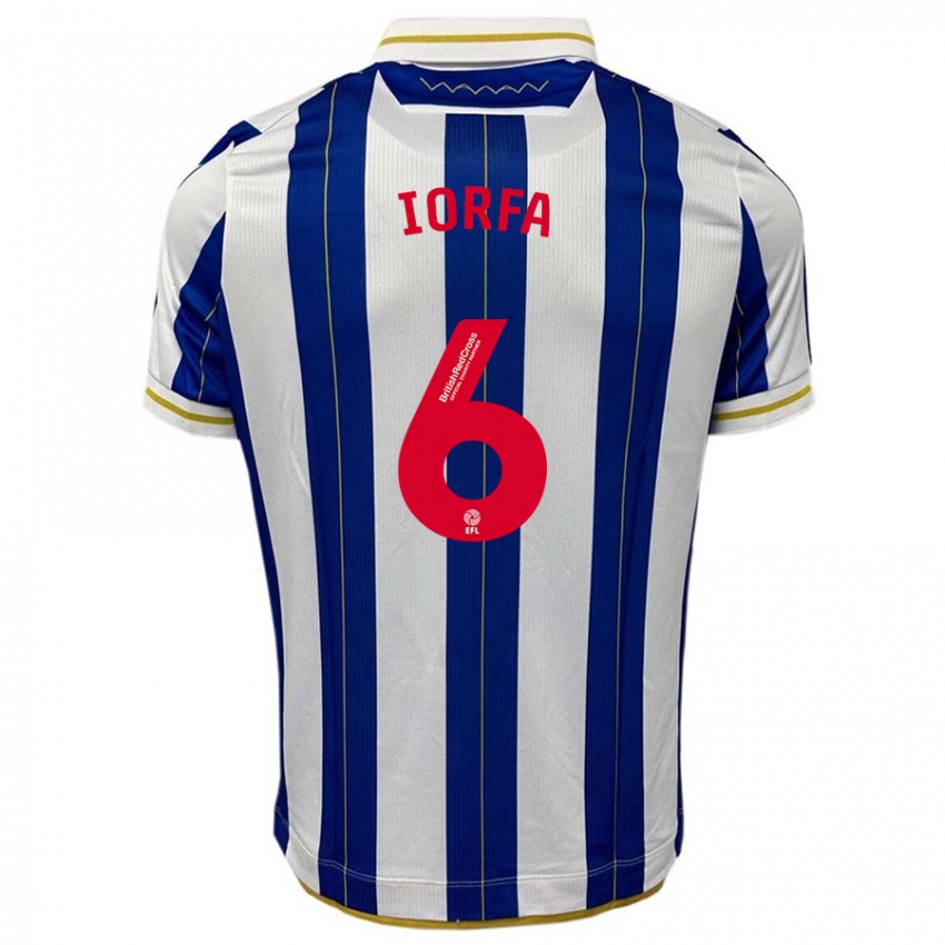 Niño Camiseta Dominic Iorfa #6 Azul Blanco 1ª Equipación 2023/24 La Camisa Chile