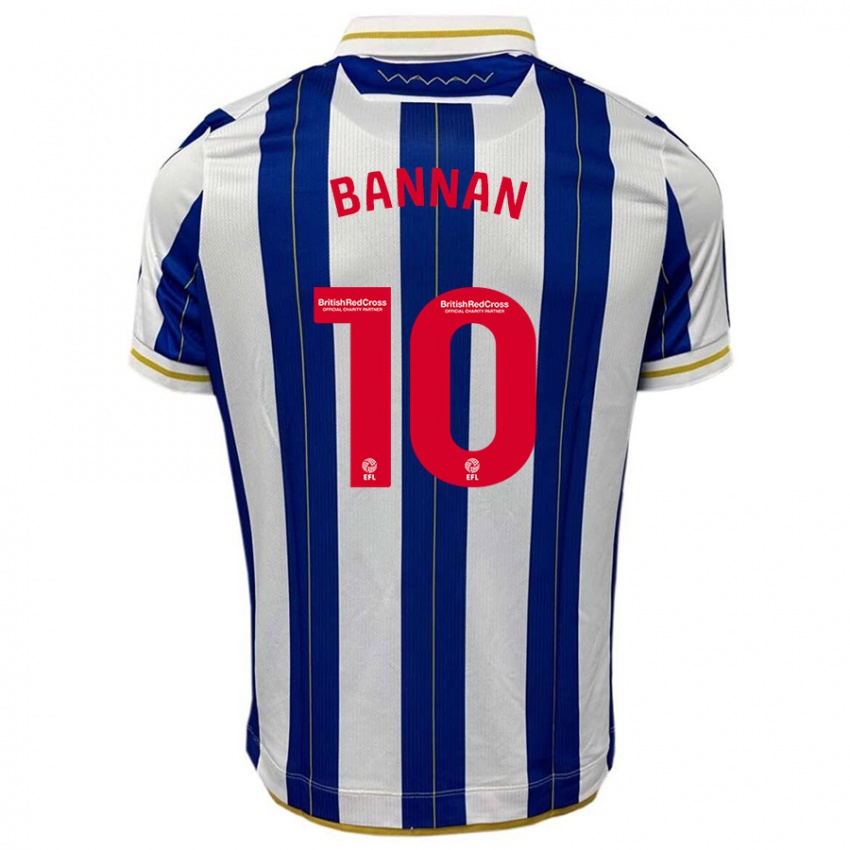 Niño Camiseta Barry Bannan #10 Azul Blanco 1ª Equipación 2023/24 La Camisa Chile