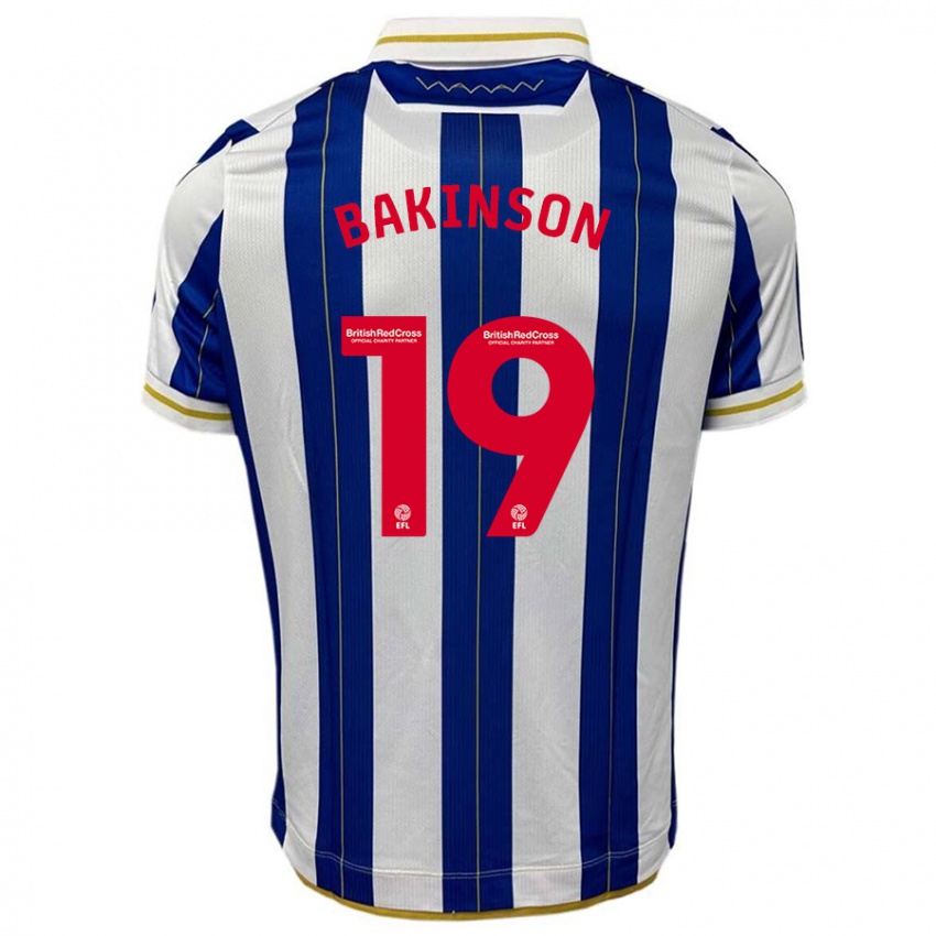 Niño Camiseta Tyreeq Bakinson #19 Azul Blanco 1ª Equipación 2023/24 La Camisa Chile