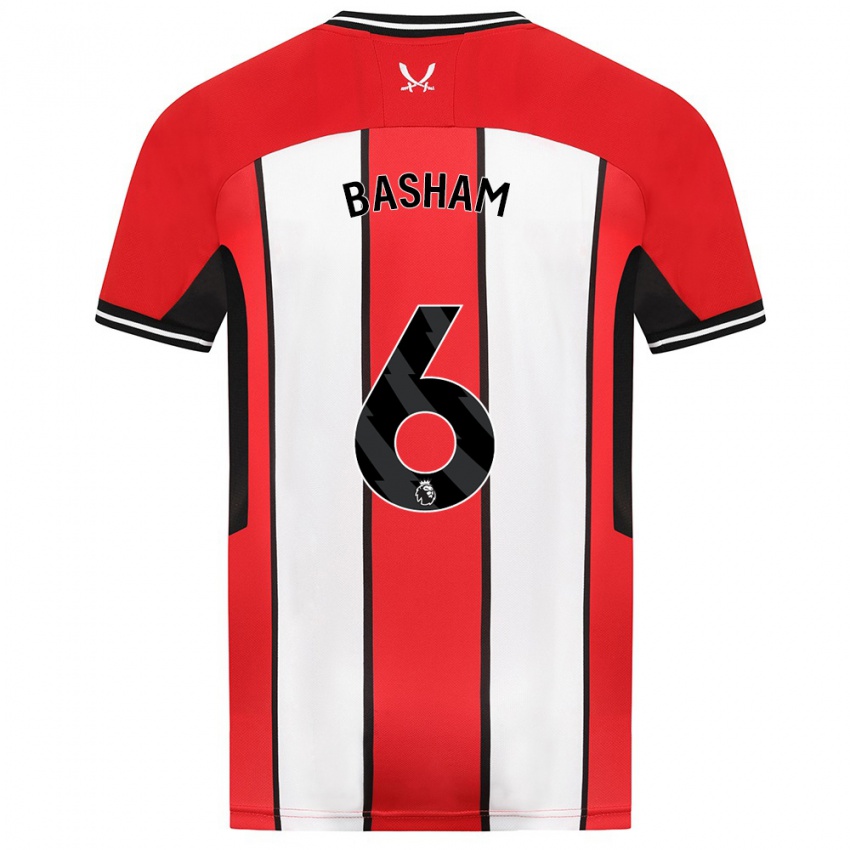 Niño Camiseta Chris Basham #6 Rojo 1ª Equipación 2023/24 La Camisa Chile