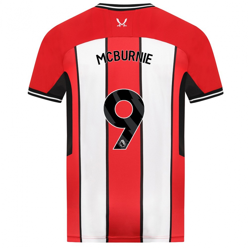 Niño Camiseta Oli Mcburnie #9 Rojo 1ª Equipación 2023/24 La Camisa Chile