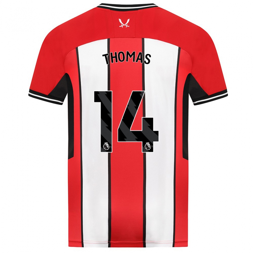 Niño Camiseta Luke Thomas #14 Rojo 1ª Equipación 2023/24 La Camisa Chile