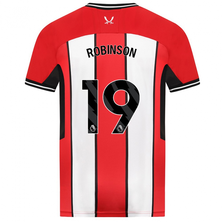 Niño Camiseta Jack Robinson #19 Rojo 1ª Equipación 2023/24 La Camisa Chile