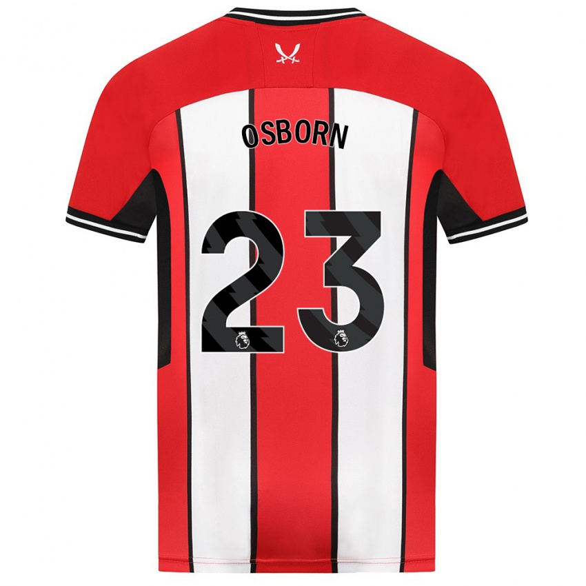 Niño Camiseta Ben Osborn #23 Rojo 1ª Equipación 2023/24 La Camisa Chile