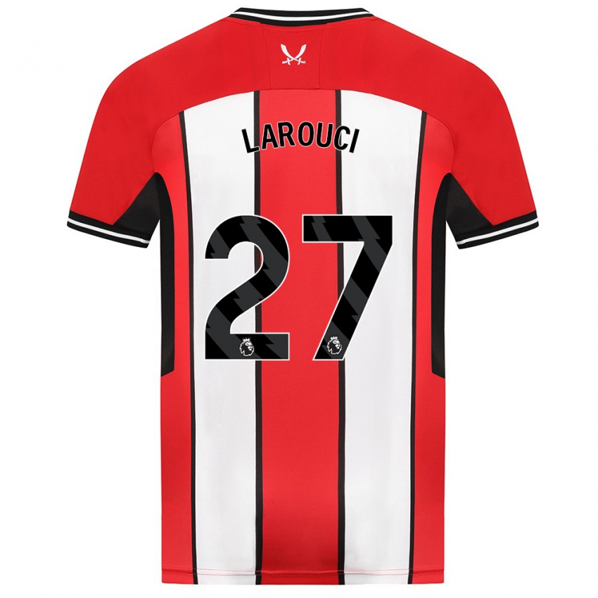 Niño Camiseta Yasser Larouci #27 Rojo 1ª Equipación 2023/24 La Camisa Chile