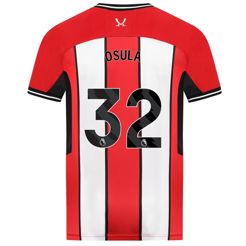 Niño Camiseta William Osula #32 Rojo 1ª Equipación 2023/24 La Camisa Chile