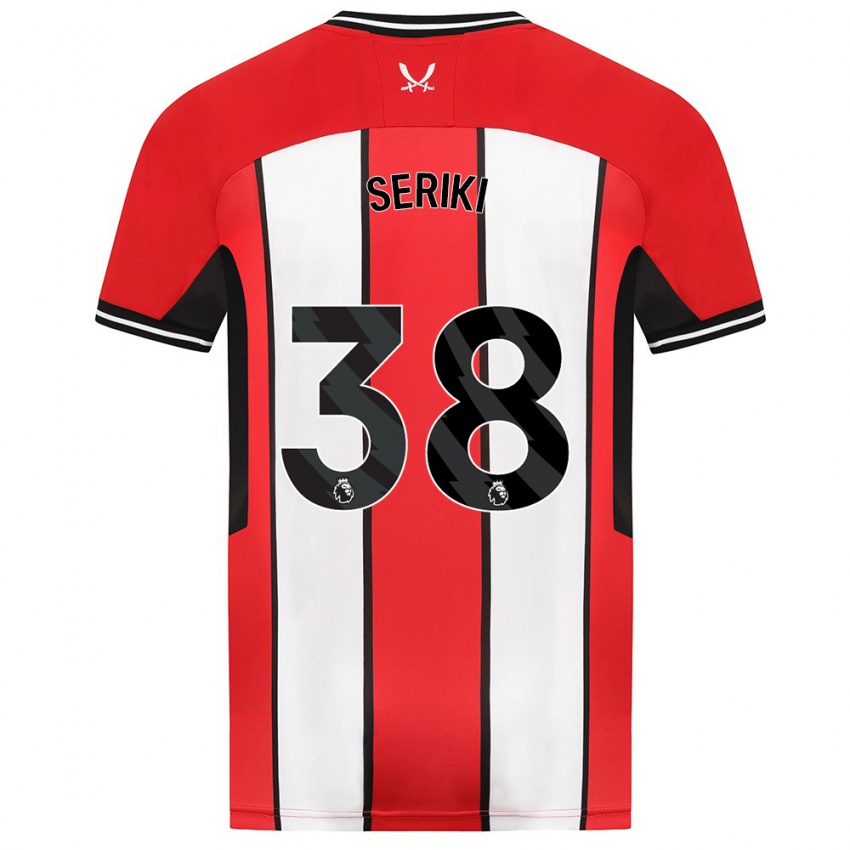 Niño Camiseta Femi Seriki #38 Rojo 1ª Equipación 2023/24 La Camisa Chile