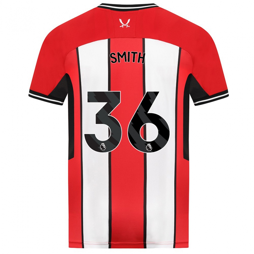 Niño Camiseta Joshua Smith #36 Rojo 1ª Equipación 2023/24 La Camisa Chile