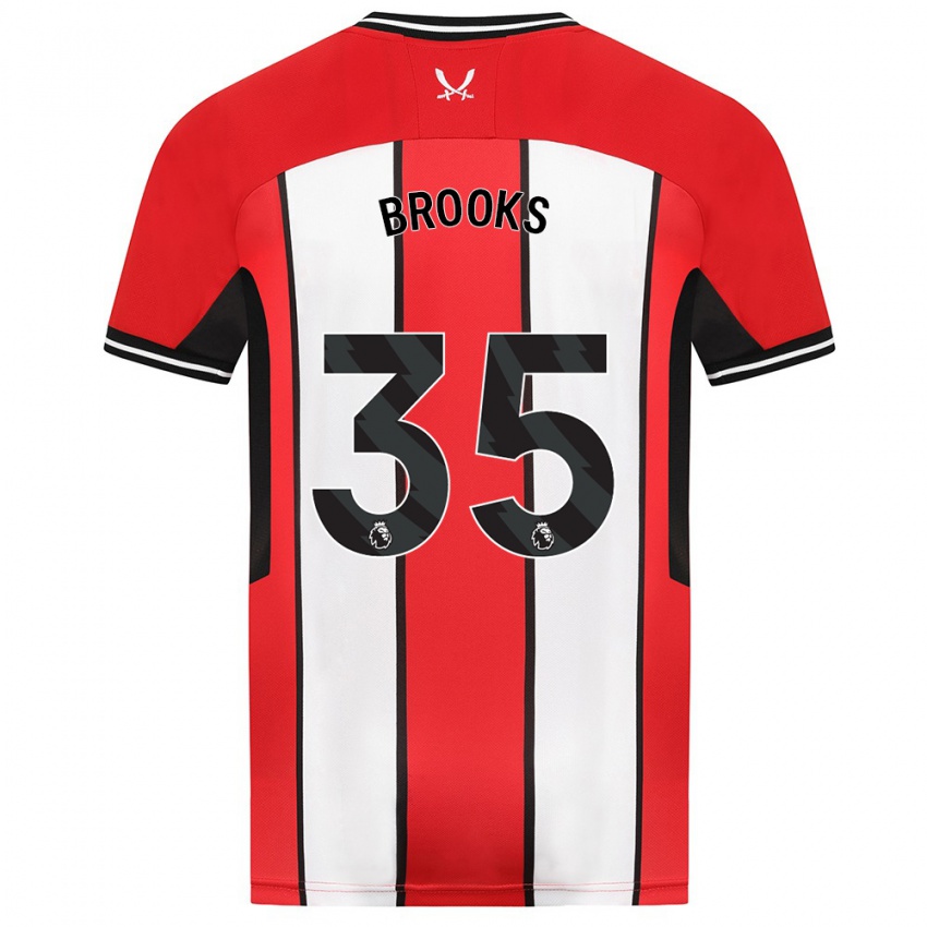 Niño Camiseta Andre Brooks #35 Rojo 1ª Equipación 2023/24 La Camisa Chile