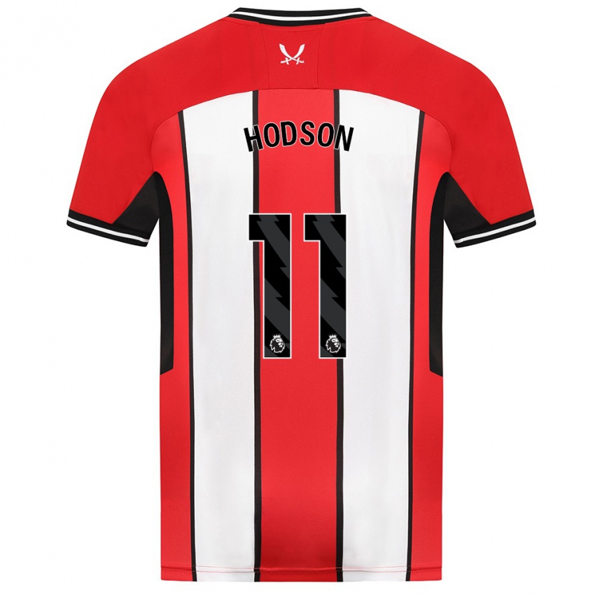 Niño Camiseta Ashley Hodson #11 Rojo 1ª Equipación 2023/24 La Camisa Chile