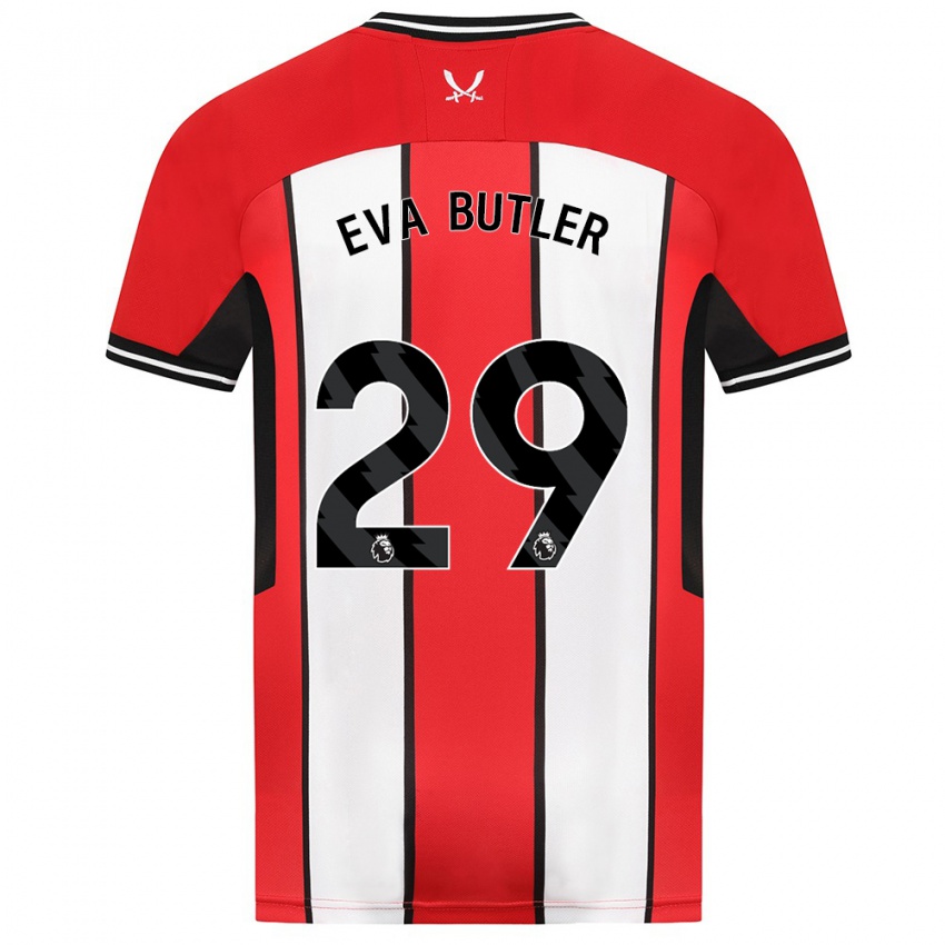 Niño Camiseta Eva Butler #29 Rojo 1ª Equipación 2023/24 La Camisa Chile