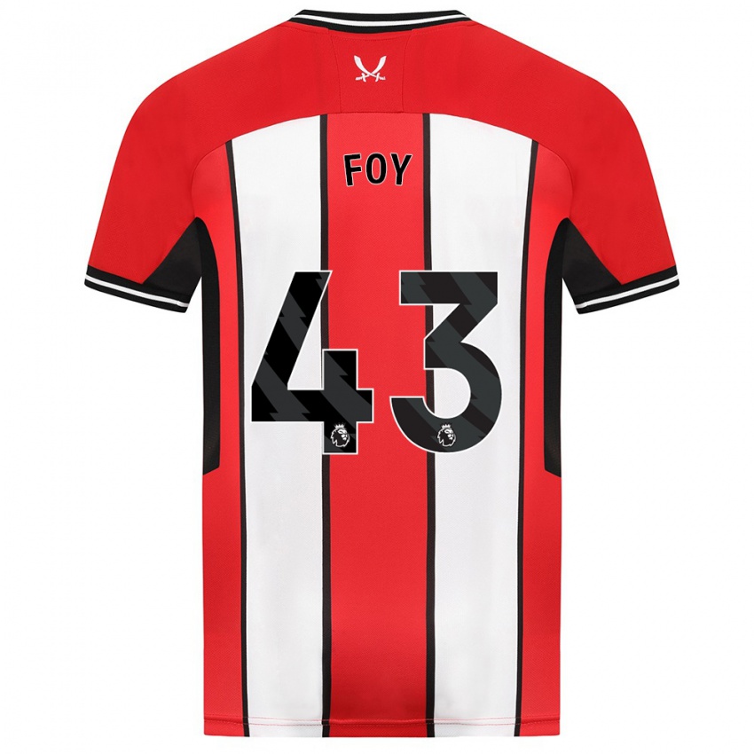 Niño Camiseta Gus Foy #43 Rojo 1ª Equipación 2023/24 La Camisa Chile