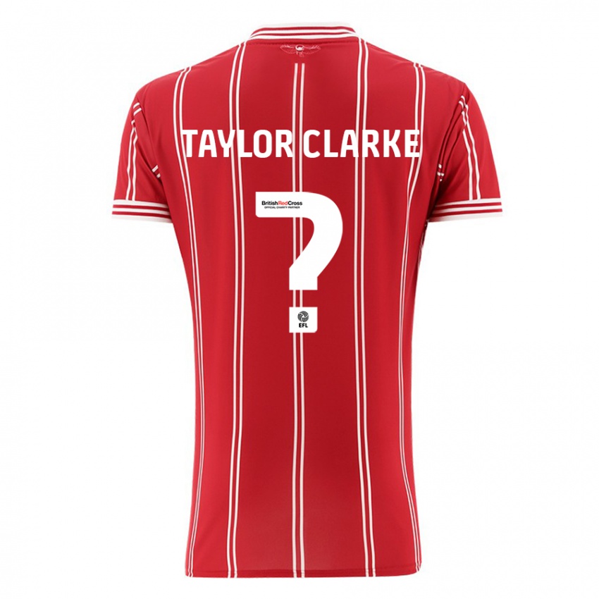 Niño Camiseta Omar Taylor-Clarke #0 Rojo 1ª Equipación 2023/24 La Camisa Chile