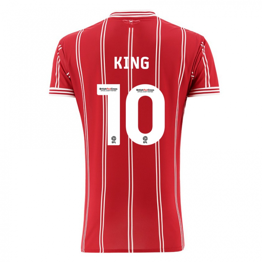 Niño Camiseta Andy King #10 Rojo 1ª Equipación 2023/24 La Camisa Chile