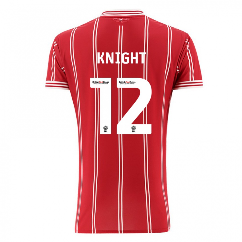 Niño Camiseta Jason Knight #12 Rojo 1ª Equipación 2023/24 La Camisa Chile