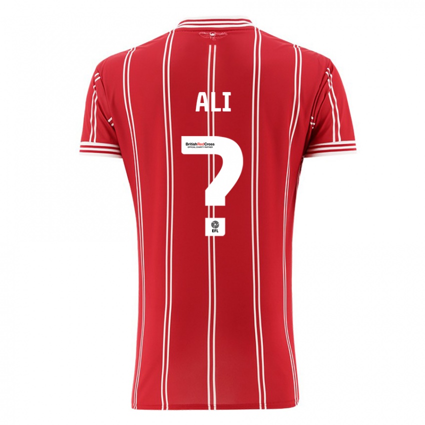 Niño Camiseta Zack Ali #0 Rojo 1ª Equipación 2023/24 La Camisa Chile