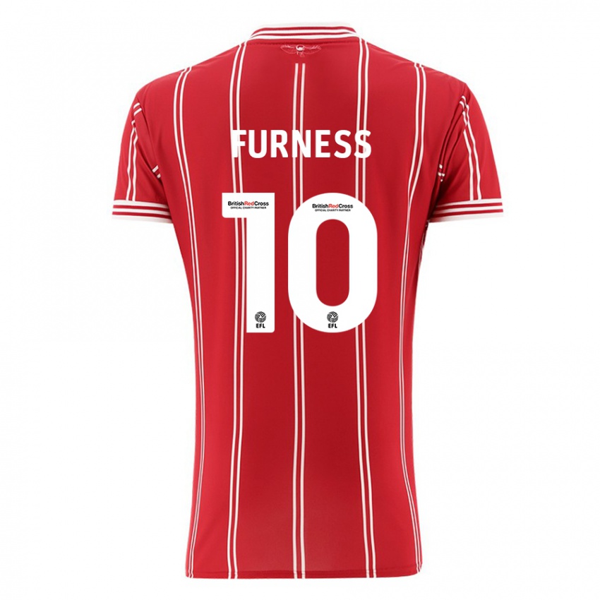 Niño Camiseta Rachel Furness #10 Rojo 1ª Equipación 2023/24 La Camisa Chile