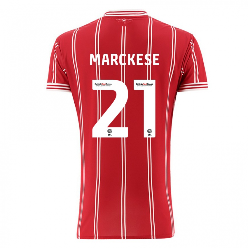 Niño Camiseta Kaylan Marckese #21 Rojo 1ª Equipación 2023/24 La Camisa Chile