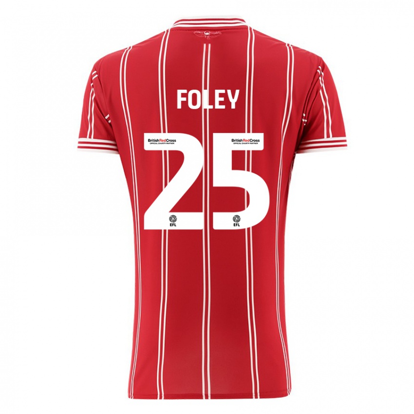 Niño Camiseta Erin Foley #25 Rojo 1ª Equipación 2023/24 La Camisa Chile