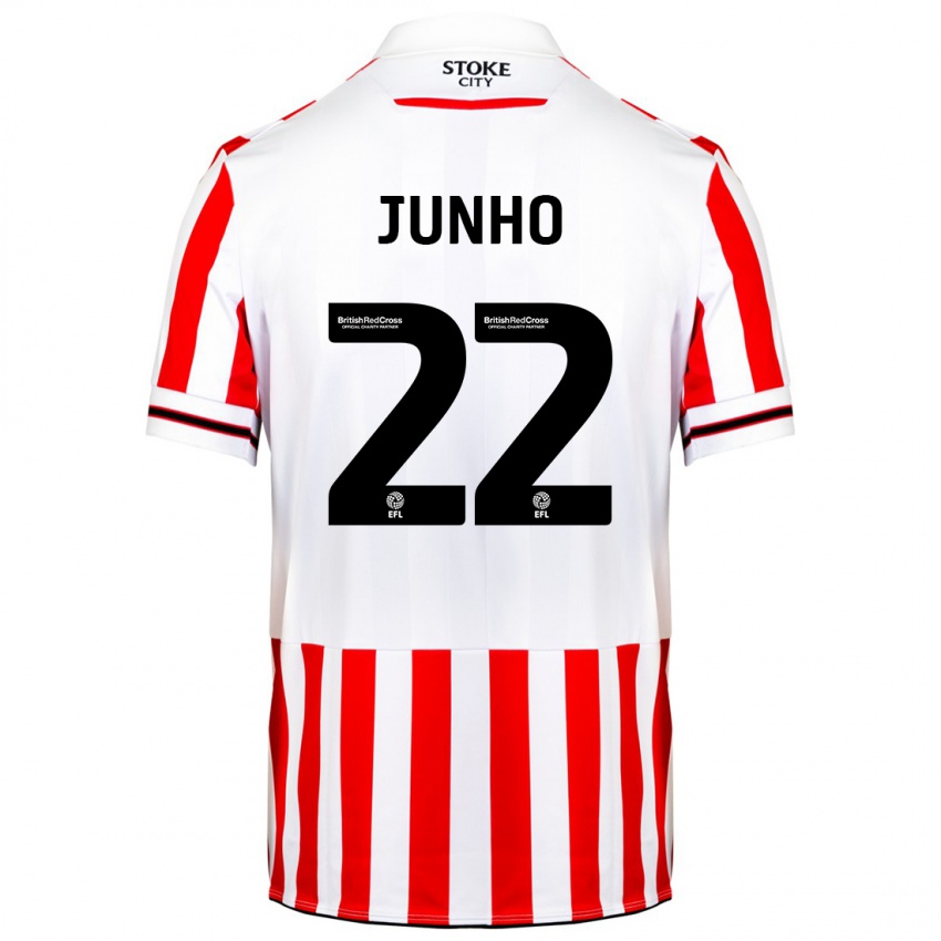 Niño Camiseta Joon-Ho Bae #22 Rojo Blanco 1ª Equipación 2023/24 La Camisa Chile