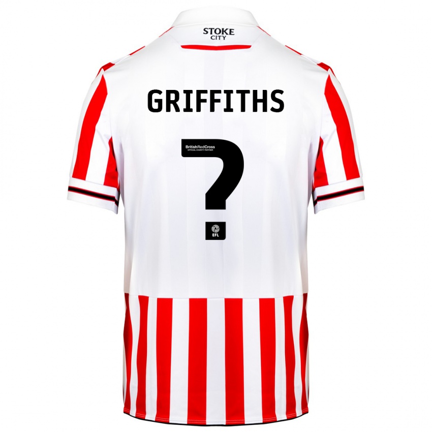 Niño Camiseta Jack Griffiths #0 Rojo Blanco 1ª Equipación 2023/24 La Camisa Chile