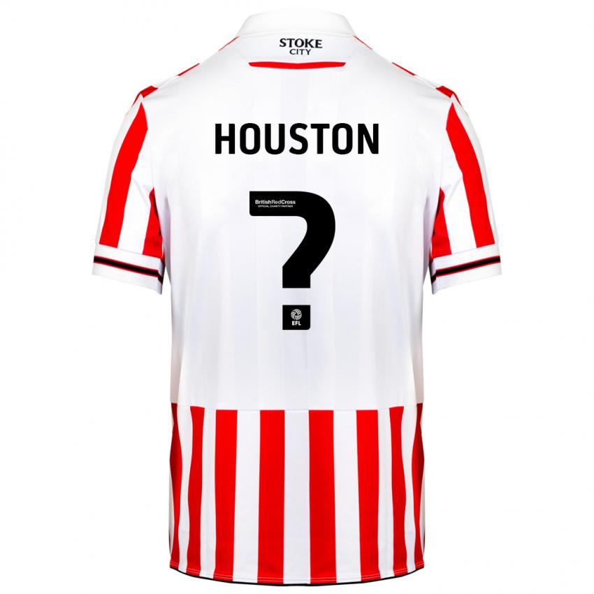 Niño Camiseta Ben Houston #0 Rojo Blanco 1ª Equipación 2023/24 La Camisa Chile