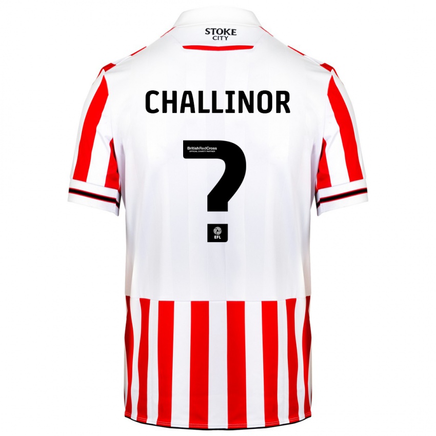 Niño Camiseta Oliver Challinor #0 Rojo Blanco 1ª Equipación 2023/24 La Camisa Chile