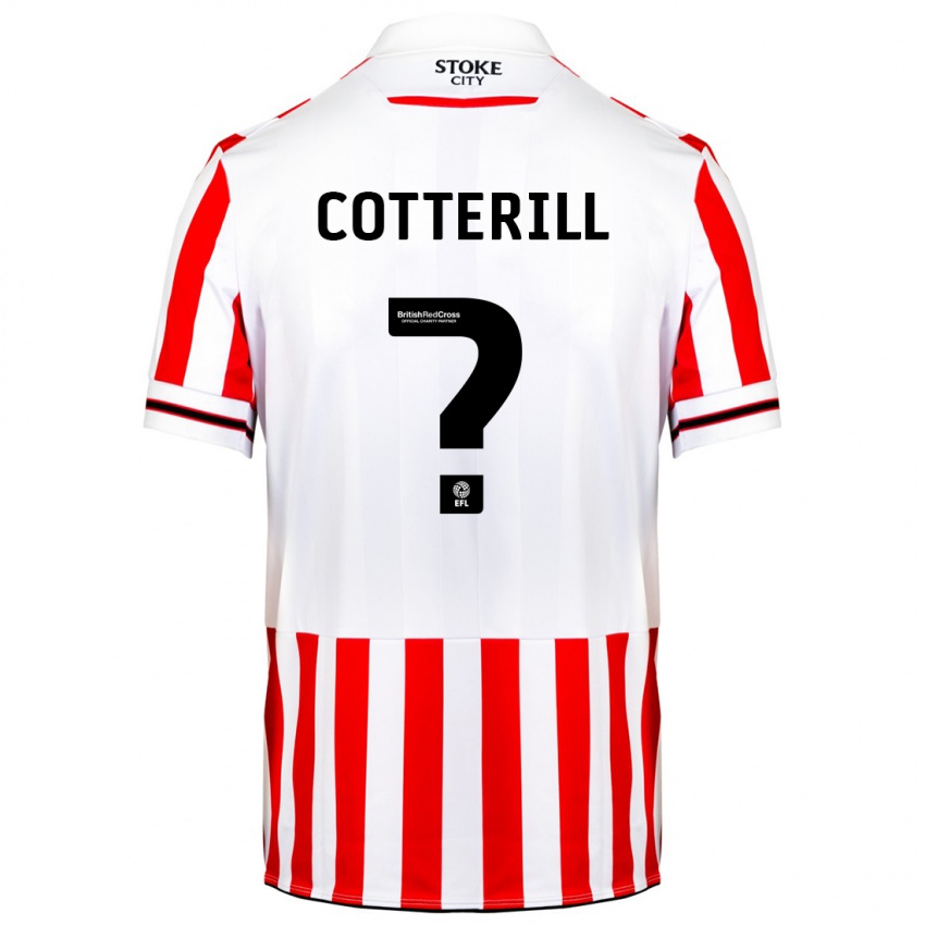 Niño Camiseta Alex Cotterill #0 Rojo Blanco 1ª Equipación 2023/24 La Camisa Chile