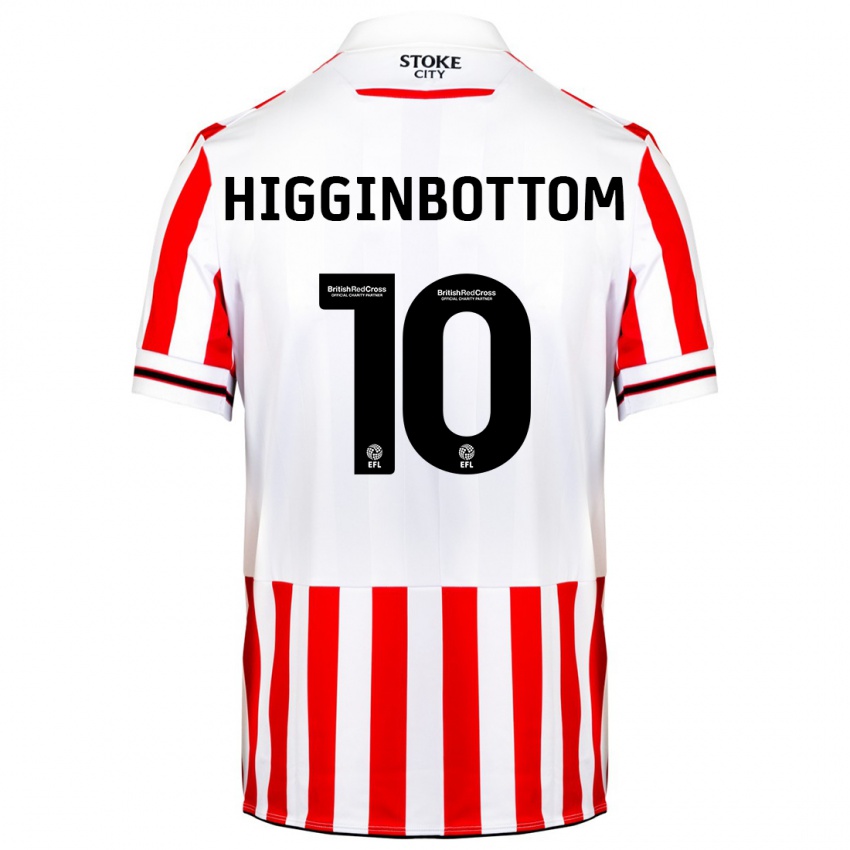 Niño Camiseta Alice Higginbottom #10 Rojo Blanco 1ª Equipación 2023/24 La Camisa Chile