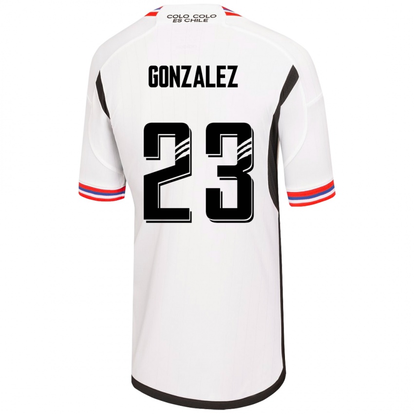 Niño Camiseta Ramiro González #23 Blanco 1ª Equipación 2023/24 La Camisa Chile