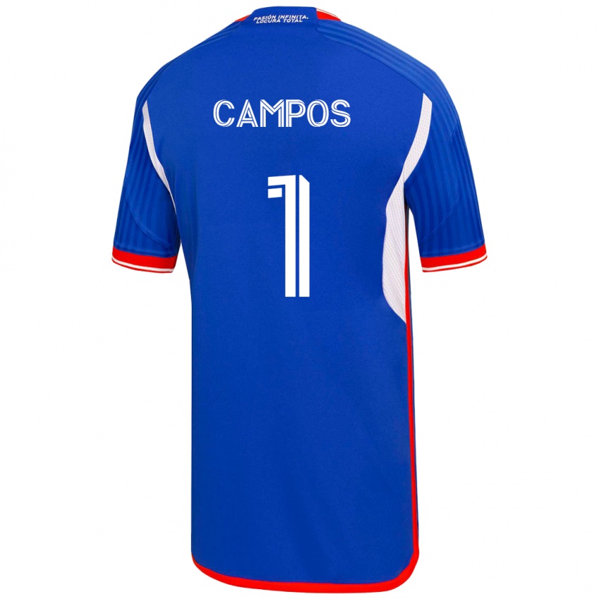 Niño Camiseta Cristóbal Campos #1 Azul 1ª Equipación 2023/24 La Camisa Chile