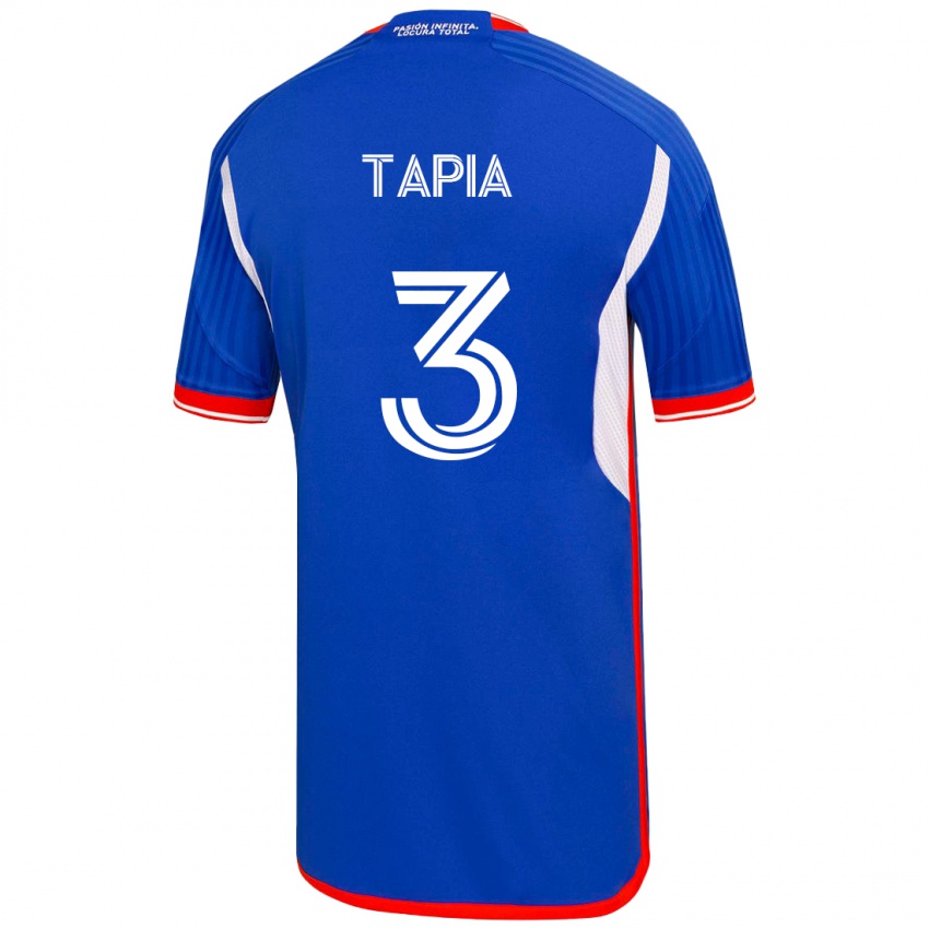 Niño Camiseta Ignacio Tapia #3 Azul 1ª Equipación 2023/24 La Camisa Chile