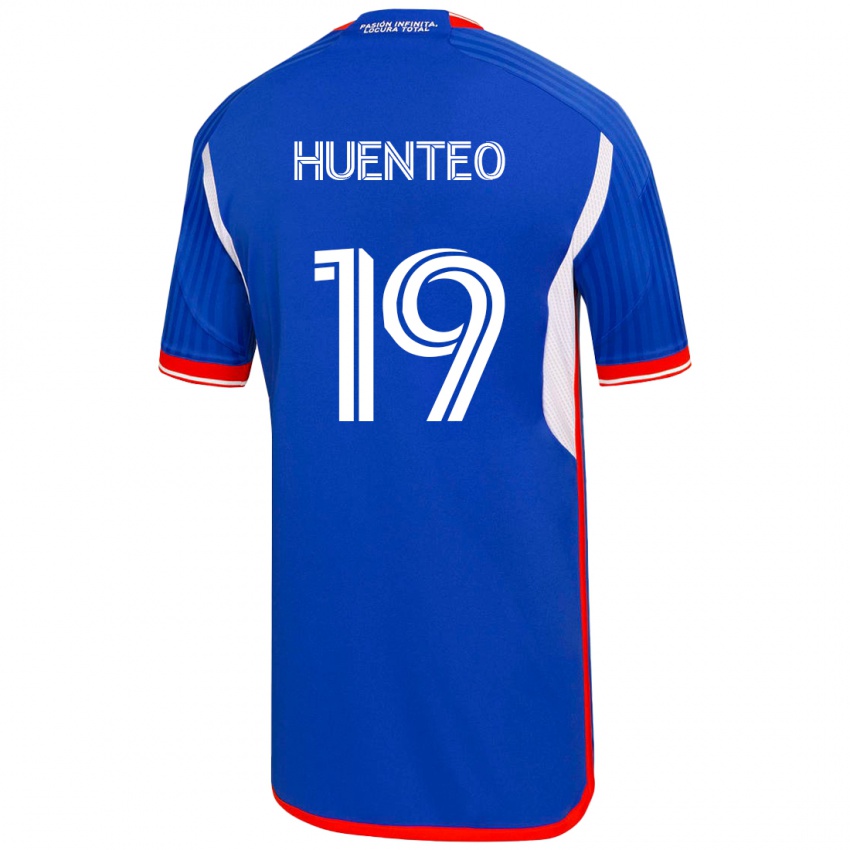 Niño Camiseta Yessenia Huenteo #19 Azul 1ª Equipación 2023/24 La Camisa Chile